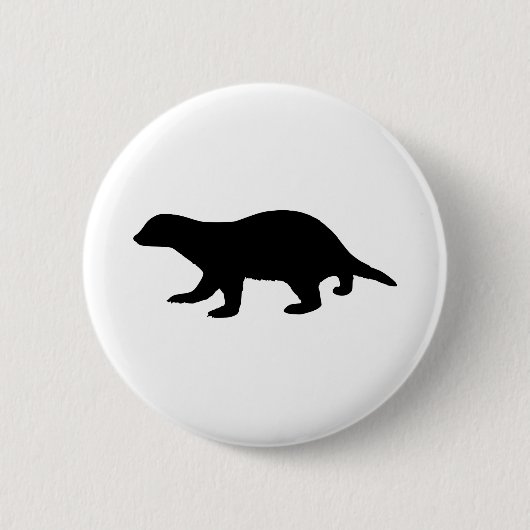 Badge Rond 5 Cm Blaireau (Devant)