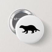 Badge Rond 5 Cm Blaireau (Devant & derrière)