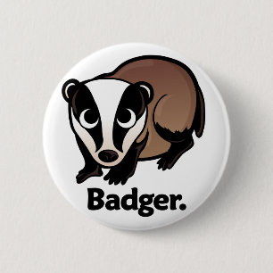 Badge Rond 5 Cm Blaireau