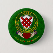 Badge Rond 5 Cm Blake Irish Shield & Claddagh (Devant)