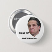 Badge Rond 5 Cm Blâmer Lui (Devant & derrière)