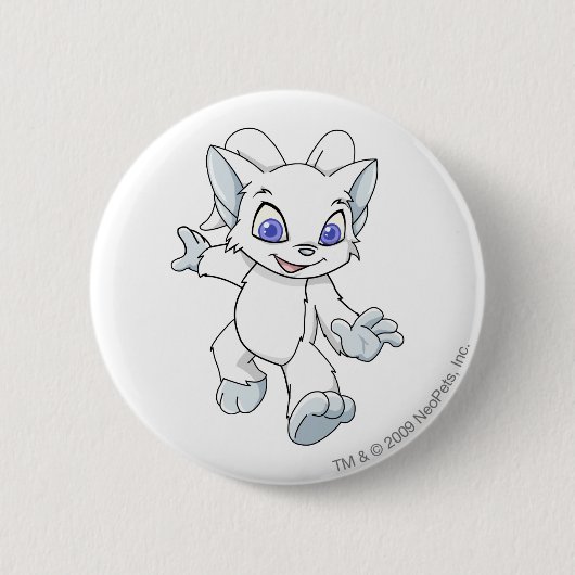 Badge Rond 5 Cm Blanc d'Acara (Devant)