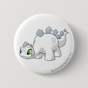 Badge Rond 5 Cm Blanc de Chomby