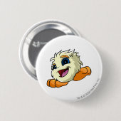 Badge Rond 5 Cm Blanc de JubJub (Devant & derrière)