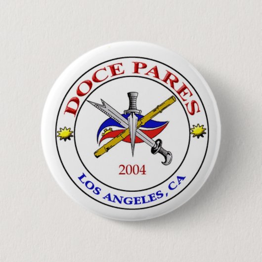 Badge Rond 5 Cm blanc de logo de ladp (Devant)