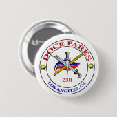 Badge Rond 5 Cm blanc de logo de ladp (Devant & derrière)