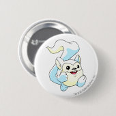 Badge Rond 5 Cm Blanc de Meerca (Devant & derrière)