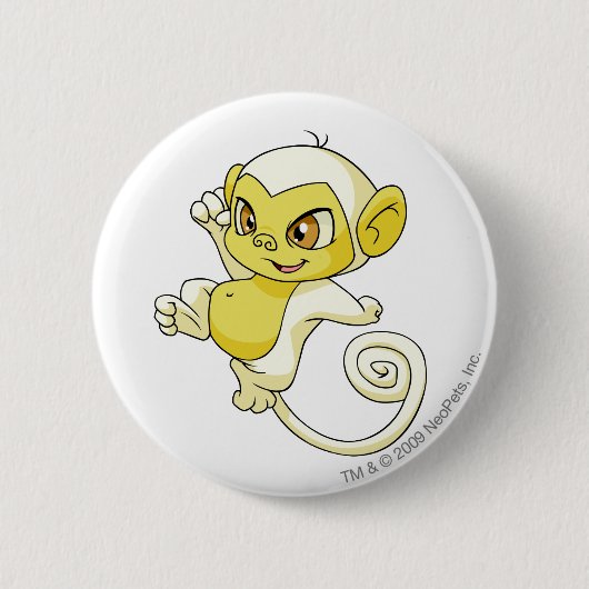Badge Rond 5 Cm Blanc de Mynci (Devant)