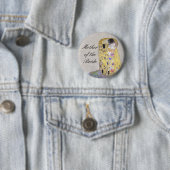 Badge Rond 5 Cm "Blanc de thème de mariage de Nouveau d'art de (En situation)