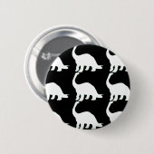 Badge Rond 5 Cm Blanc noir Dinos de n (Devant & derrière)