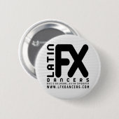 Badge Rond 5 Cm Blanc officiel de bouton de LFX (Devant & derrière)