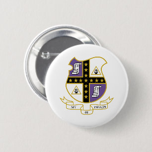 Badge Rond 5 Cm Blason de Mu Phi Epsilon