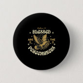 Badge Rond 5 Cm Blessed Are The Peacemakers Matthew 5 9 Christian (Devant)