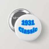 Badge Rond 5 Cm Bleu 1931 classique (Devant & derrière)