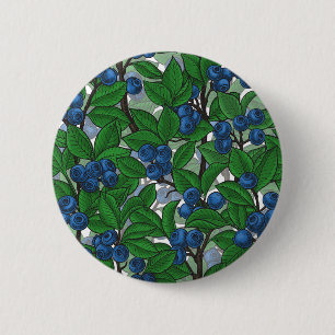 Badge Rond 5 Cm Bleu blanc