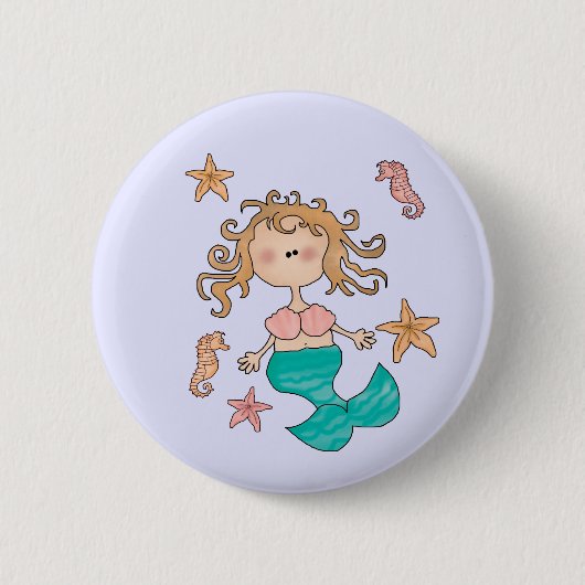 Badge Rond 5 Cm Bleu ciel (Devant)