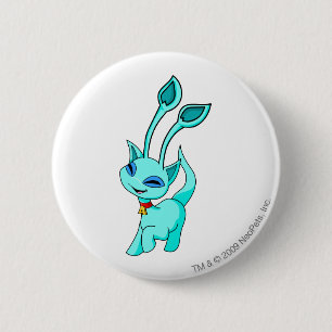 Badge Rond 5 Cm Bleu d'Aisha