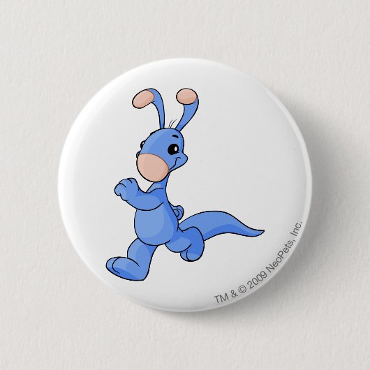 Badge Rond 5 Cm Bleu de Blumaroo (Devant)