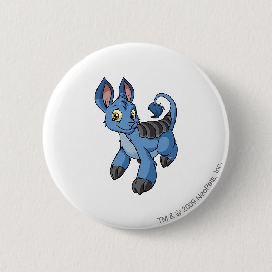 Badge Rond 5 Cm Bleu de Bori (Devant)