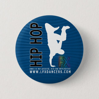 Badge Rond 5 Cm Bleu de bouton de FX de hip hop de danseurs de LFX