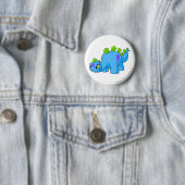 Badge Rond 5 Cm Bleu de Chomby (En situation)