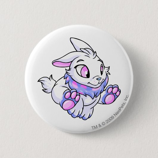 Badge Rond 5 Cm Bleu de Cybunny (Devant)