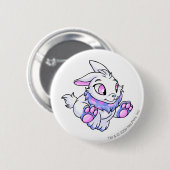 Badge Rond 5 Cm Bleu de Cybunny (Devant & derrière)