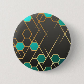 Badge Rond 5 Cm Bleu de Geometrix