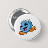 Badge Rond 5 Cm Bleu de JubJub (Devant & derrière)