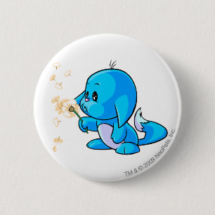Badge Rond 5 Cm Bleu de Kacheek