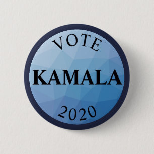 Badge Rond 5 Cm Bleu de Kamala Harris 2020 de vote