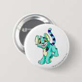 Badge Rond 5 Cm Bleu de Kougra (Devant & derrière)