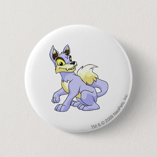Badge Rond 5 Cm Bleu de Lupe (Devant)