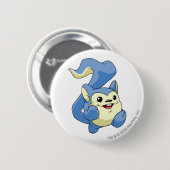Badge Rond 5 Cm Bleu de Meerca (Devant & derrière)