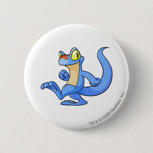 Badge Rond 5 Cm Bleu de Techo (Devant)
