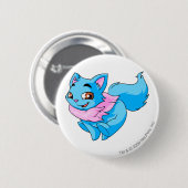 Badge Rond 5 Cm Bleu de Wocky (Devant & derrière)