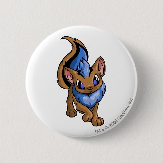 Badge Rond 5 Cm Bleu de Xweetok (Devant)