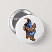 Badge Rond 5 Cm Bleu de Xweetok (Devant & derrière)
