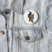 Badge Rond 5 Cm Bleu de Xweetok (En situation)