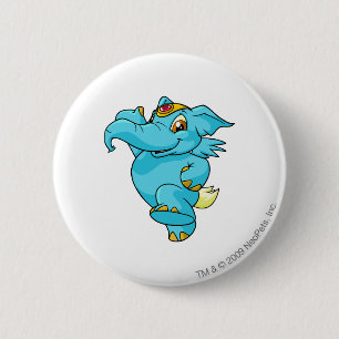 Badge Rond 5 Cm Bleu d'Elephante