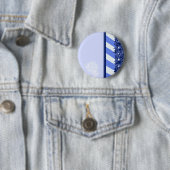 Badge Rond 5 Cm Bleu d'hiver (En situation)