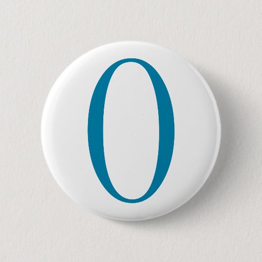 Badge Rond 5 Cm Bleu d'Obama O - bouton (Devant)