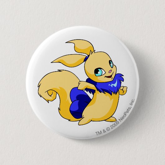 Badge Rond 5 Cm Bleu d'Usul (Devant)