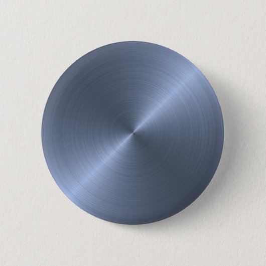 Badge Rond 5 Cm Bleu métallique (Devant)