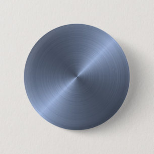 Badge Rond 5 Cm Bleu métallique