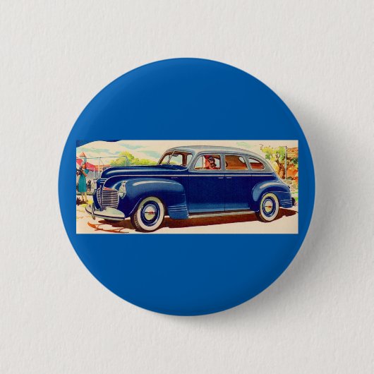 Badge Rond 5 Cm bleu Plymouth 1941 (Devant)