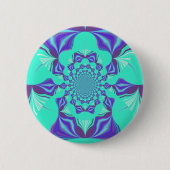 Badge Rond 5 Cm Bleu précieux (Devant)