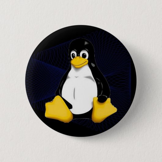 Badge Rond 5 Cm Bleu Sobel de TUX (Devant)