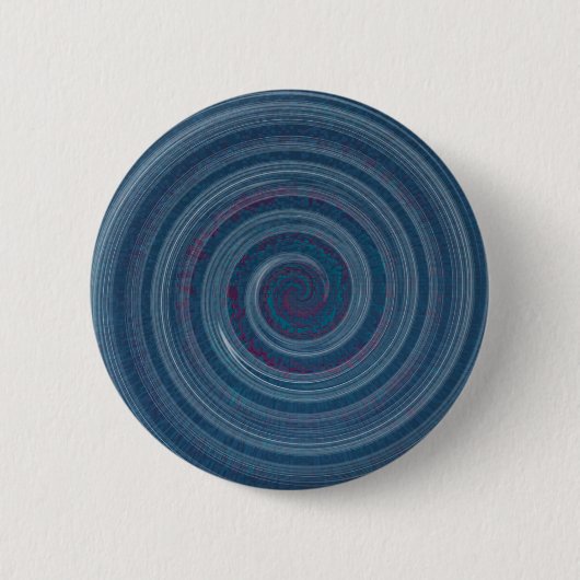 Badge Rond 5 Cm bleu spiral - hypnotique (Devant)