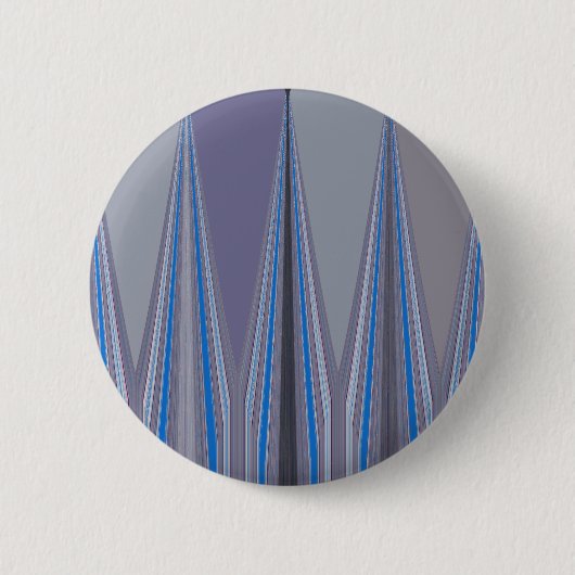 Badge Rond 5 Cm Bleu, violet, gris Chevron Art Imprimer (Devant)